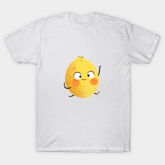 Happy Lemon T-Shirt by CleasssArt